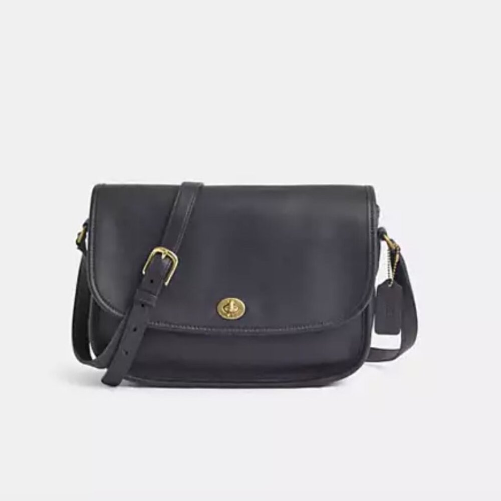 Coach Black City Bag Natural Full Grain Leather with Gold Toned Hardware
